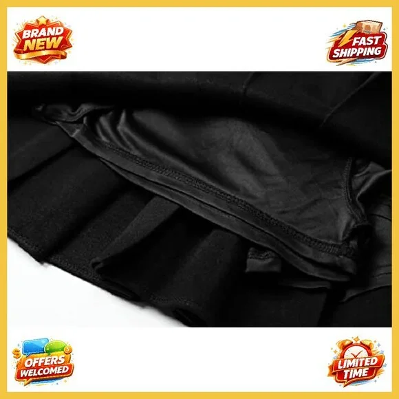 Woolen Pleated Skirt with Stretchy Band and Pockets Y2K Chic Winter